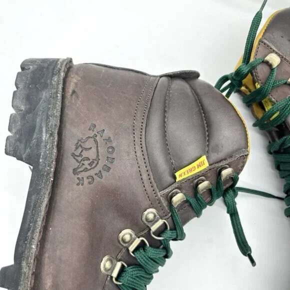 Jim Green Razorback Boots In Brown Men Size 7.5 - Picture 4 of 15
